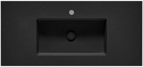 Консольная раковина 100,3x46,5x1,3см, из искусственного мрамора (акрон) цв.Negro, INTEGRA (Acquabella, Испания) ZZ