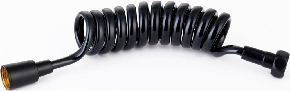 Шланг для душа 1200мм, спиральный, 1/2 / 1/2, (PVC, цв.черный матовый), Cezares ZZ