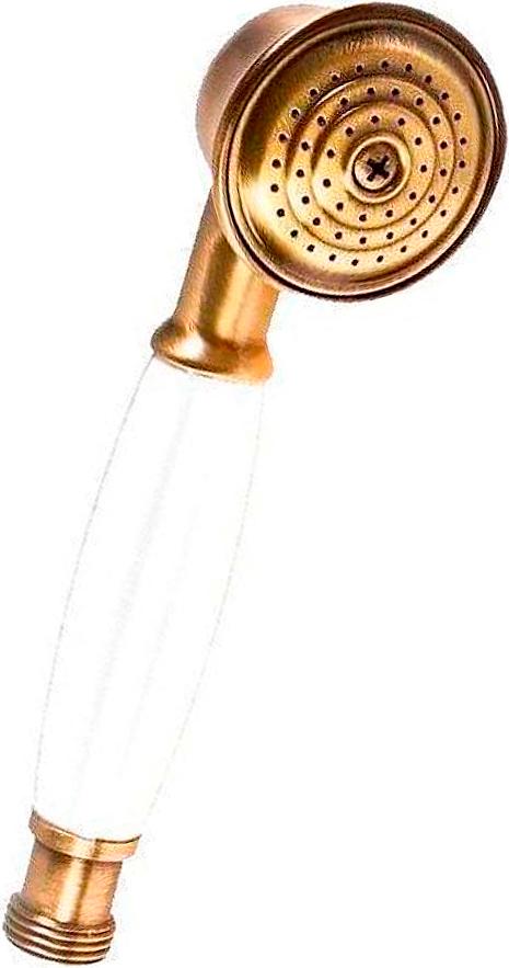 Лейка д/д ручная, "Классика" (латунь цв.бронза, ручка белый пластик), Cezares ZZ