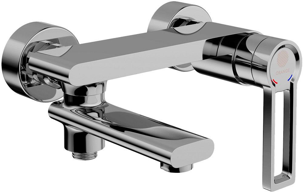 Смеситель для ванны с душем Копенгаген KP-02cr, БЕЗ душ гарнитура,поворотный излив 17 см, хром ZZ