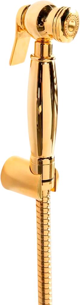 Гигиенический душ, комплект: лейка, держатель, шланг 120см., (цв.золото), Atlantis ZZ
