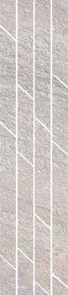 Бордюр Гренель серый мозаичный|9.8x46.5