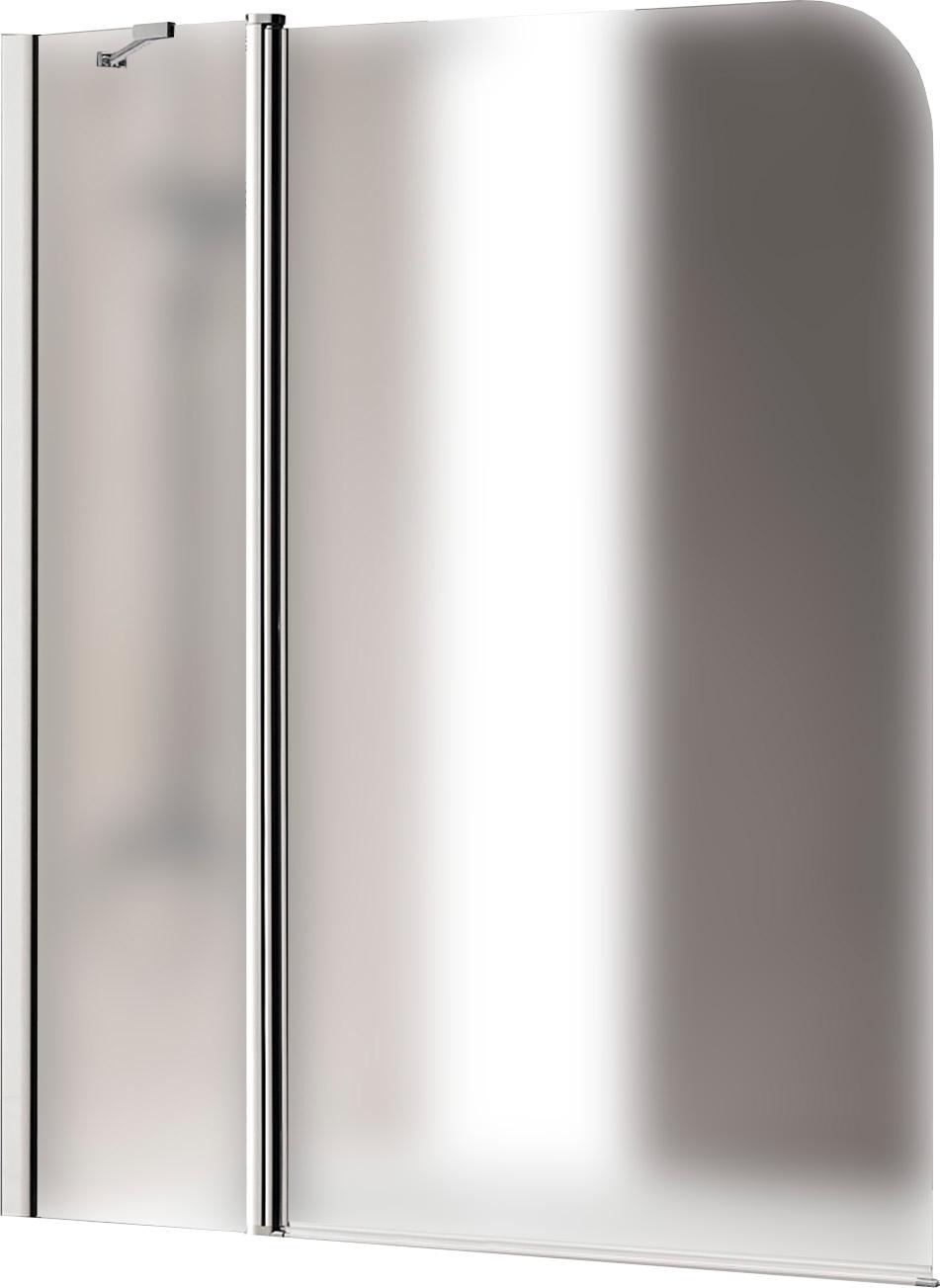 Душевая шторка на ванну1200x1450 мм, стекло- рифленое Punto, профиль-хром, Eco ZZ