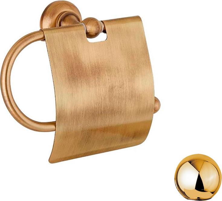 Держатель для т/б, с крышкой, (цв.золото), Aphrodite ZZ