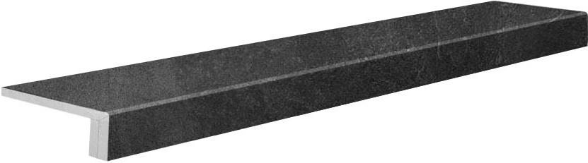 Ступень Евро Проходная Про Стоун чёрный обрезной (n062862) 34,5x119,5