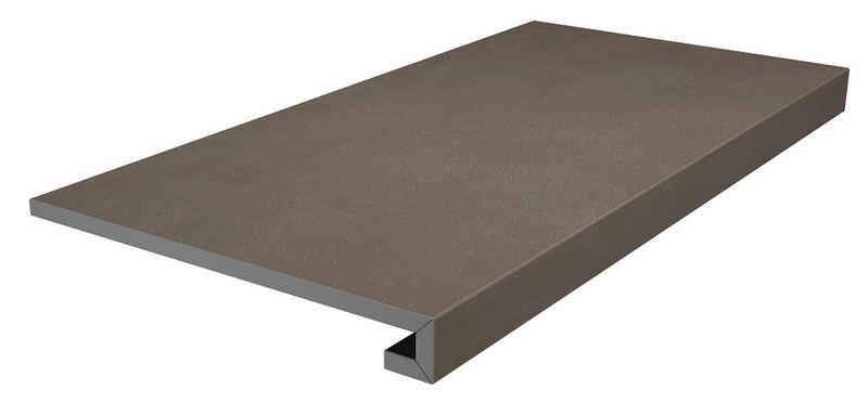 Ступень клееная Про Чементо коричневый тёмный матовый 33x60