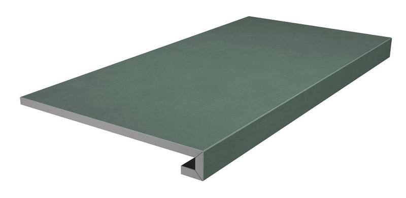 Ступень клееная Про Чементо зелёный матовый 33x60
