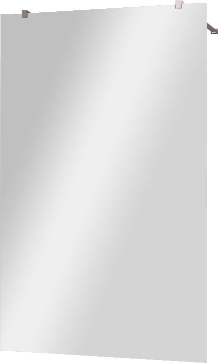 Душевая перегородка 1300хh1950мм, для 2-х стороннего входа, (стекло прозрачное 8мм, поперечные кронштейны 750-1050мм, фурнит. цв.хром), Liberta ZZ