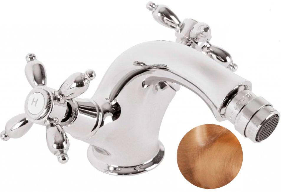 Смеситель для биде, с д/к, (цв.бронза), Nostalgia ZZ