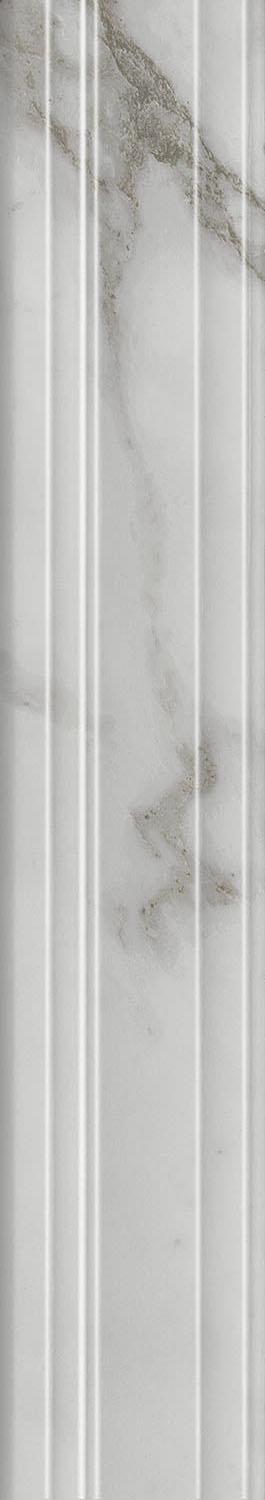 Бордюр Багет Монте Тиберио бежевый светлый глянцевый обрезной 40x7,3