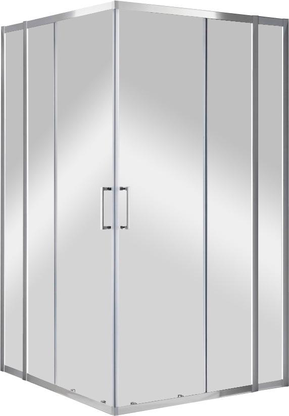Душевой уголок 1200(1180-1205)х1200(1180-1205)хh1900мм, квадрат, (стекло прозр.Idrorepellente 6мм, фурн.цв.хром), Molveno ZZ