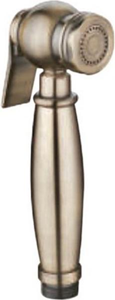 Лейка гигиенического душа, "Классика", с нажимным механизмом, БЕЗ шланга и кронштейна, (латунь, цв.бронза), Cezares ZZ