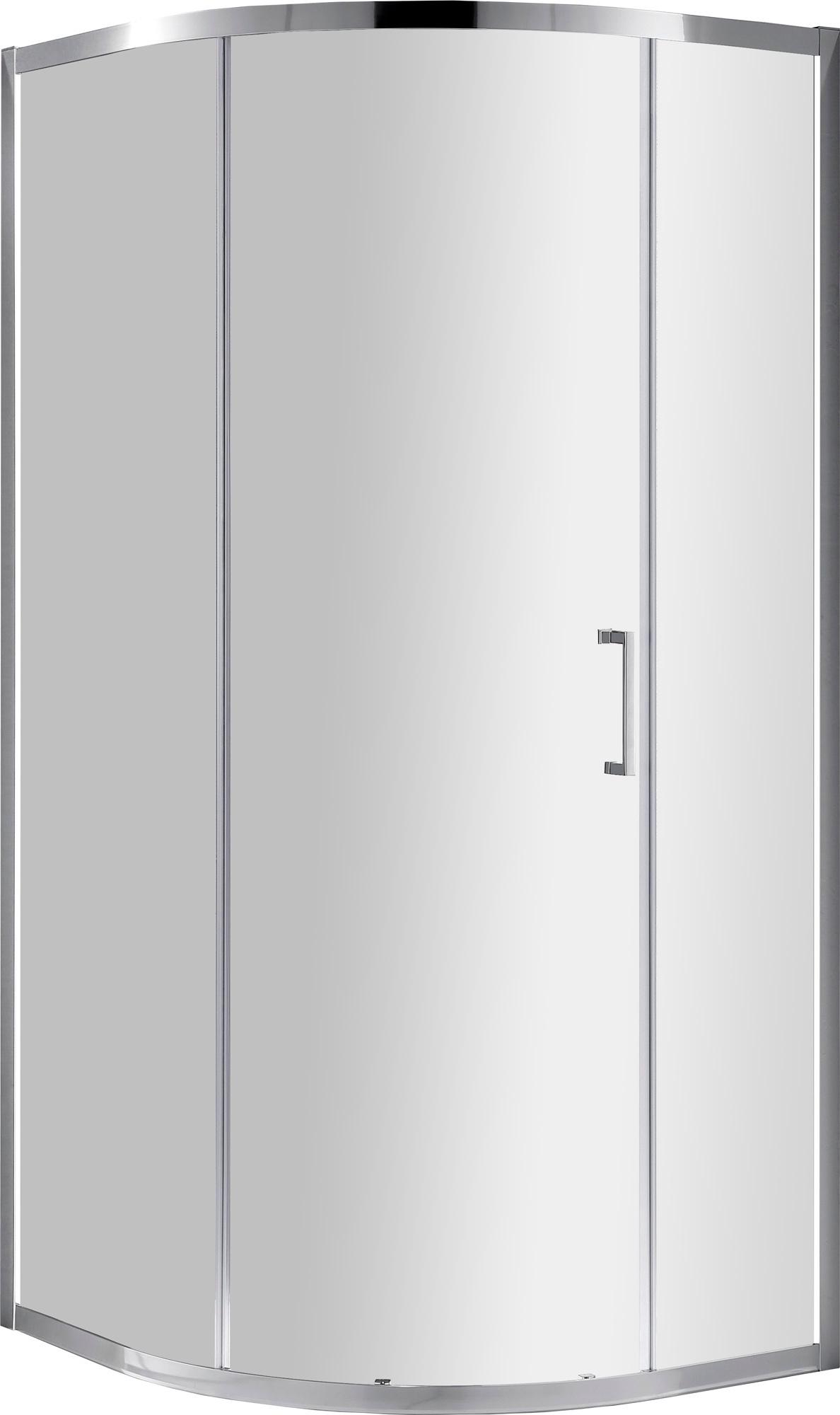 Душевой уголок (980-1005)-(980-1005)х1950 мм, 1/4 круга, (стекло прозр.Idrorepellente 6мм, фурн.цв.хром), Molveno ZZ