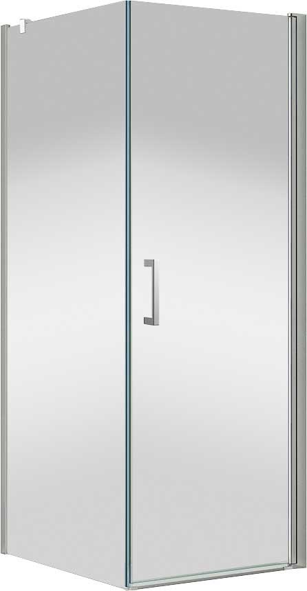 Душевой уголок 900x900хh1900мм, квадратн., правый/левый, распашная дверь, (стекло прозрачное 6мм, фурн.цв.хром), Orta ZZ
