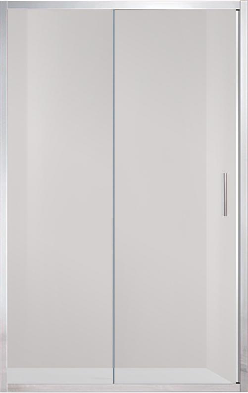 Дверь для душа, в нишу 1000хh1900мм, раздвижная, 1 дверь, 1 неподв.секция, правая/левая, (стекло прозрачное 6мм, фурн.цв.хром), Garda ZZ