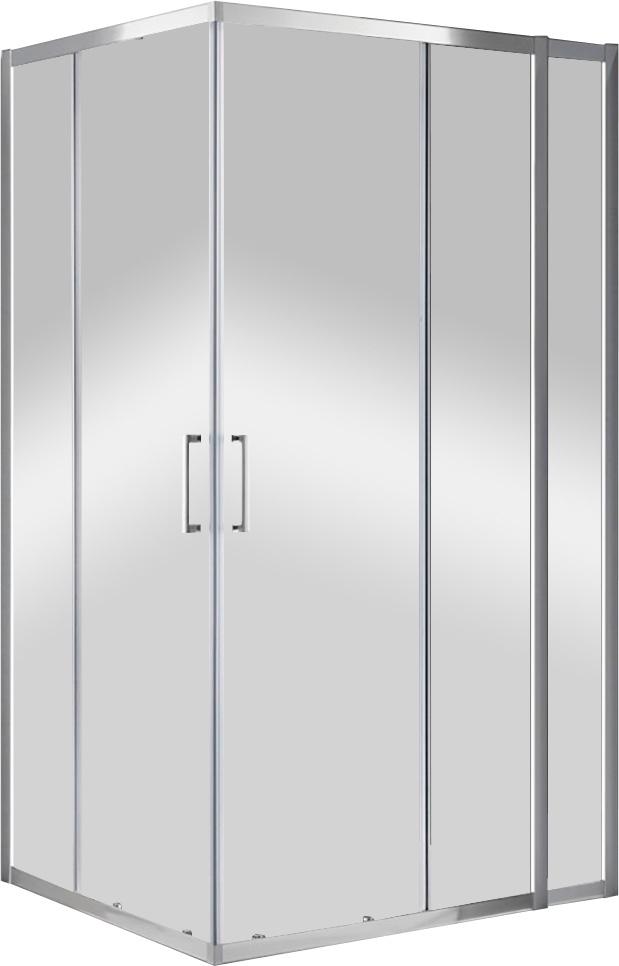 Душевой уголок 1200х1000хh1950мм, прямоугольный, правый/левый, (стекло прозр.Idrorepellente 6мм, фурн.цв.хром), Molveno ZZ