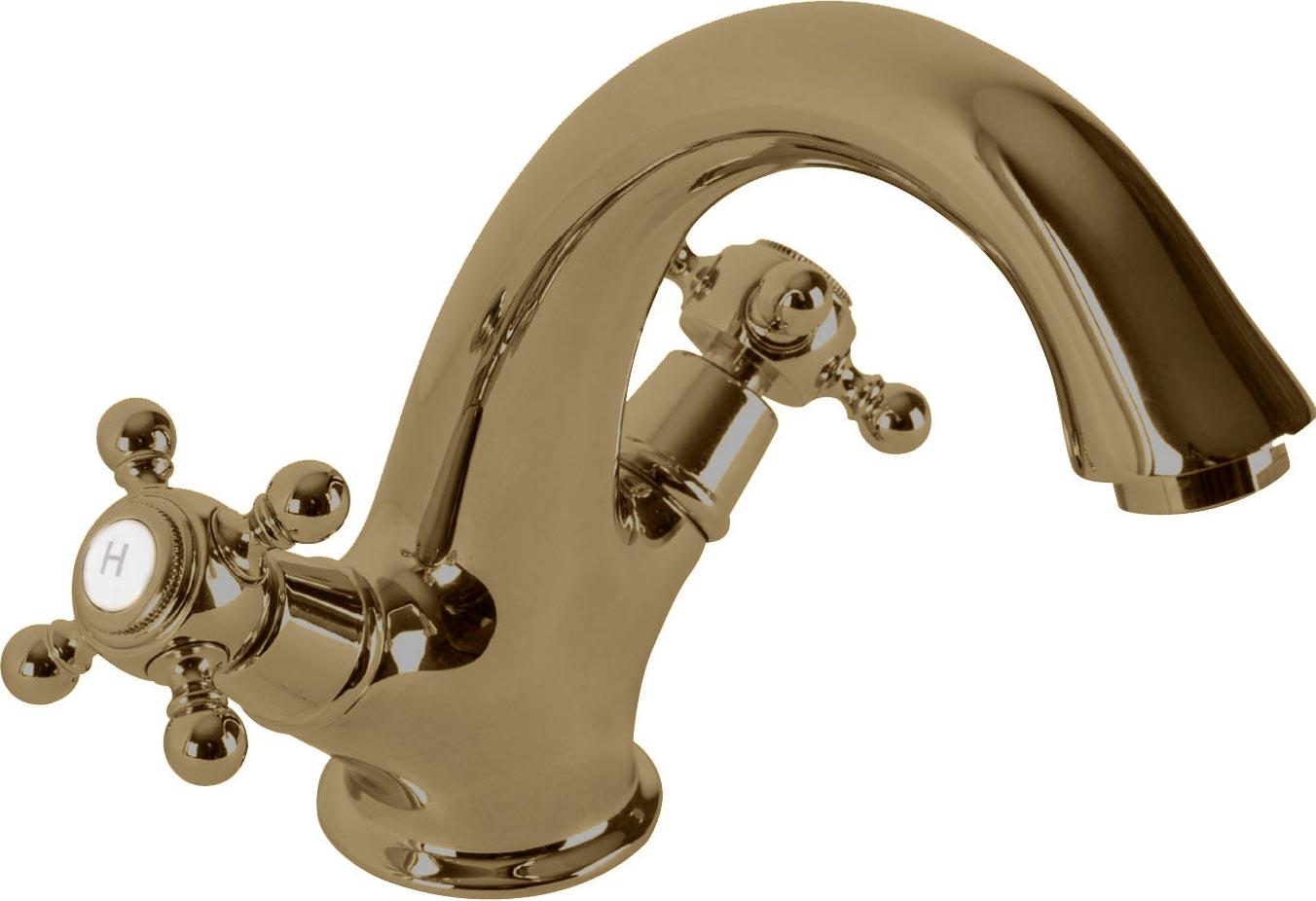 Смеситель для раковины, с д/к, (цв. бронза), Golf ZZ