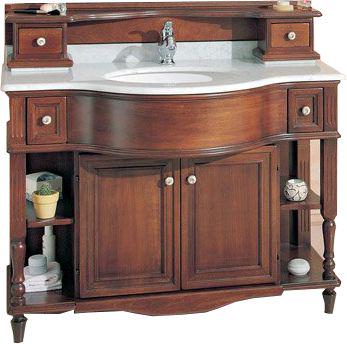 База под раковину, 113х60хh80см, с 2 выдв. ящиками, и 2 расп.дверьми, (БЕЗ столешницы арт.MO04хх и раковины арт.LSOT), (цв. Noce Anticato), Moro ZZ