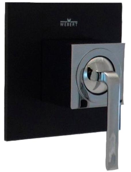 Смеситель для душа, встраиваемый в сену, встраиваемая часть в компл., в компл., (цв.черный матовый), Elio ZZ