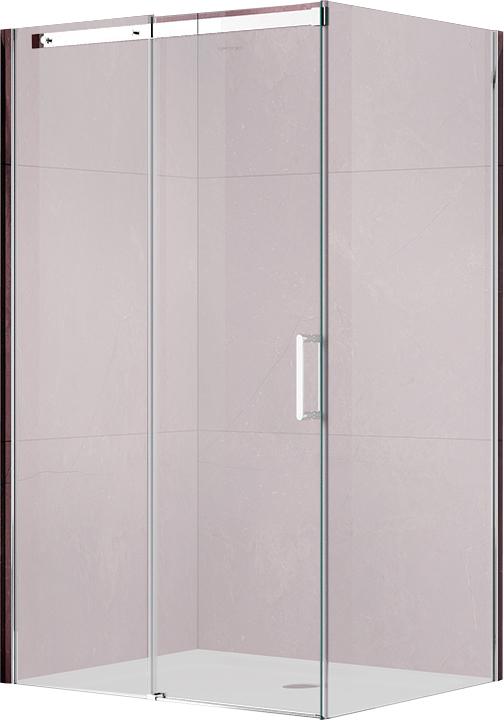 Душевой уголок 1600х900хh2000мм, прямоуг., правый/левый, (стекло прозрачное 8мм Easy Clean, фурн.цв.хром), Dice ZZ