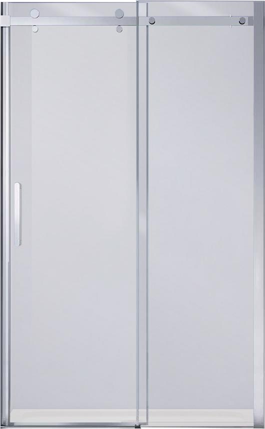 Дверь для душа, в нишу 1500хh1950мм, раздвижная, 1 дверь, 1 неподв.секция, правая/левая, (стекло прозрачное 8мм, фурн.цв.хром), Como-N ZZ