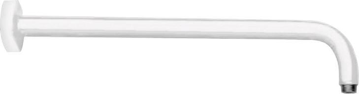 Кронштейн для верхнего душа, стеновой, 400мм, круглый, с подводом воды 1/2, (цв.белый матовый), Cezares ZZ