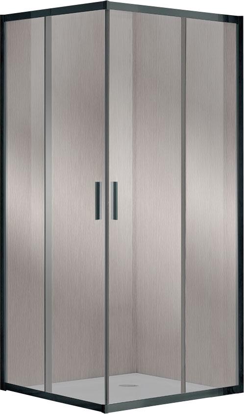 Душевой уголок 1000х900хh1900мм, прямоуг., правый/левый, (стекло прозрачное 6мм, фурн.цв.вороненая сталь), Garda ZZ