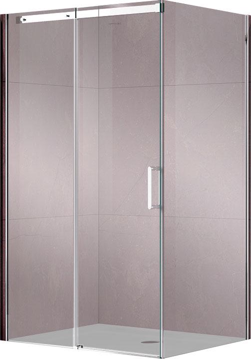 Душевой уголок 1100х800хh2000мм, прямоуг., правый/левый, (стекло прозрачное 8мм Easy Clean, фурн.цв.хром), Dice ZZ