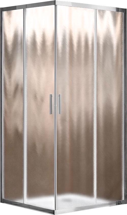 Душевой уголок 1000х800хh1900мм, прямоуг., правый/левый, (стекло шиншила 6мм, фурн.цв.хром), Garda ZZ