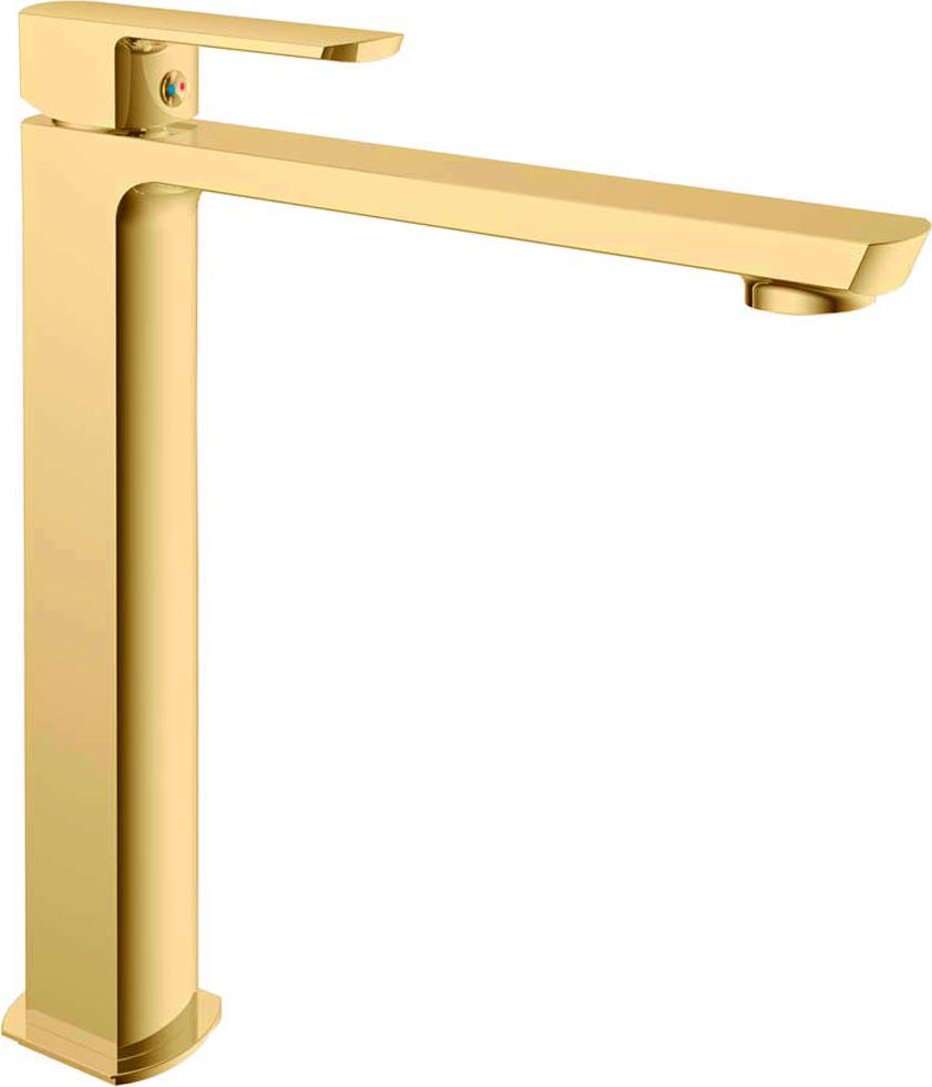 Смеситель для раковины, Высокий, без д/к, (цв.брашированное золото), Next ZZ