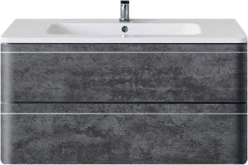 База под раковину подвесная, 2 выкатных ящика, 994х476хh500мм, без раковины, (цв.Stone), Alba ZZ