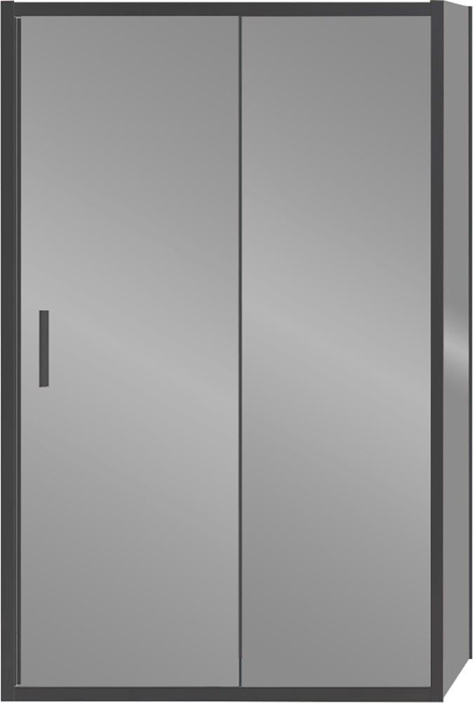 Душевой уголок 1200х800хh1900мм, прямоуг., правый/левый, (стекло прозрачное 6мм, фурн.цв.вороненая сталь), Garda ZZ