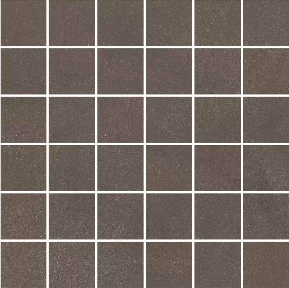 Декор Про Чементо мозаичный коричневый тёмный матовый 30x30