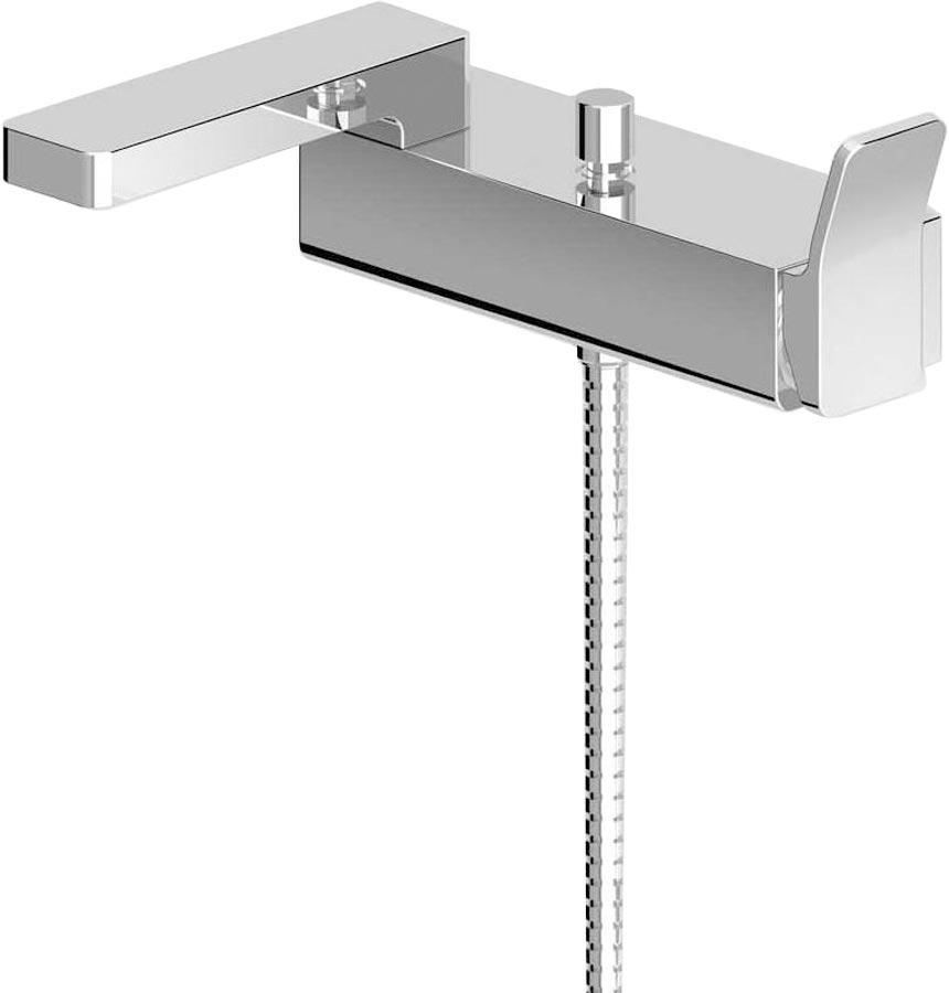 Смеситель для ванны с душ. гарнитуром (лейка, шланг, кронштейн), (цв.хром), Soft ZZ