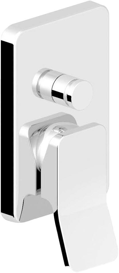 Смеситель для душа встраиваемый в стену с переключателем (внешняя часть) БЕЗ внутренней части арт.R99614, (цв.хром), Soft ZZ