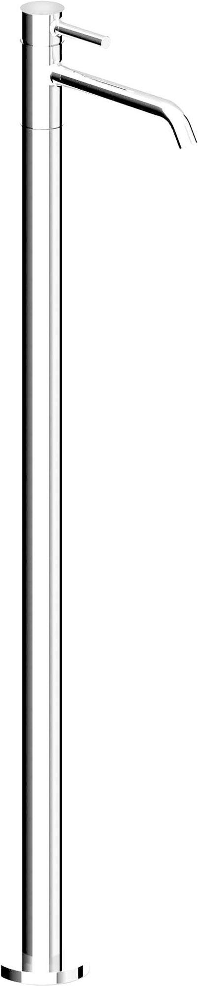 Смеситель для раковины, напольн, (внешн. часть БЕЗ встраив. части арт. R99676), излив 210мм, h1010/915мм, без донного клапана, (цв. хром), Pan ZZ