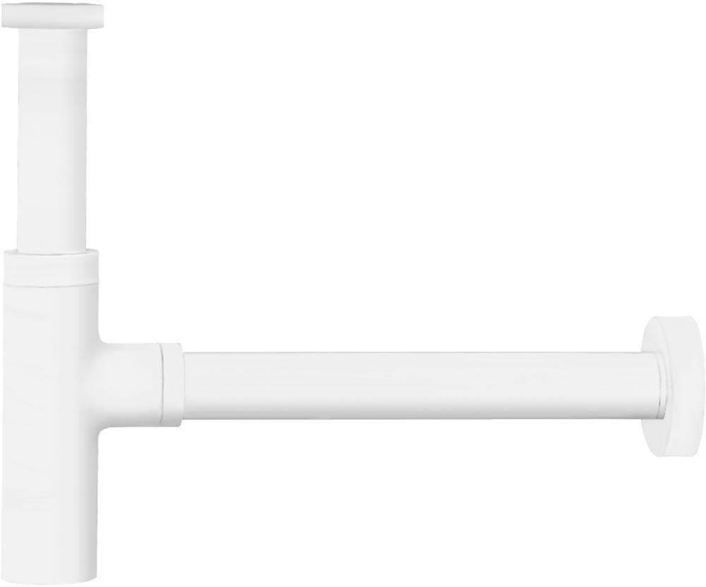 Сифон для раковины дизайн.кругл., 1 1/4, (цв.белый матовый), Cezares ZZ