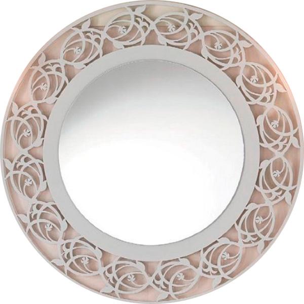 Зеркало 99х99см, круглое в раме, (цв.Foglia Argento), Rotonda Intagliana ZZ