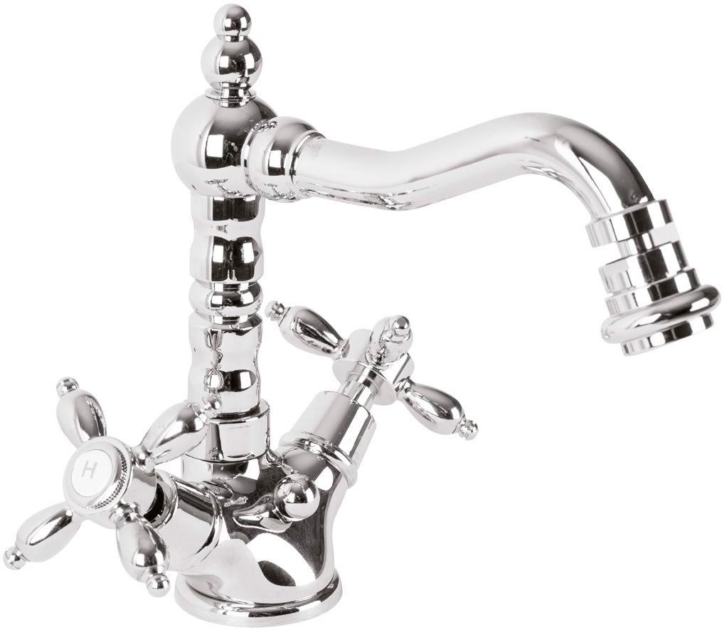 Смеситель для биде, Высокий, с д/к, (цв.хром), Nostalgia ZZ