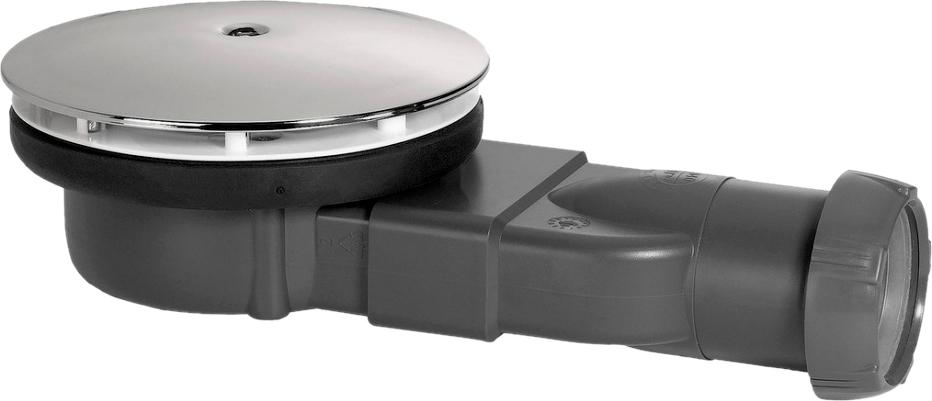 Сифон для акриловых и SMC поддонов с гидрозатвором универсальный диаметр 90мм, 228x120x83мм, 25л/мин, БЕЗ крышки слива арт.COVER-02-90-хх, Cezares ZZ