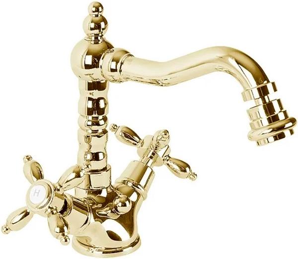 Смеситель для биде, Высокий, с д/к, (цв.золото), Nostalgia ZZ