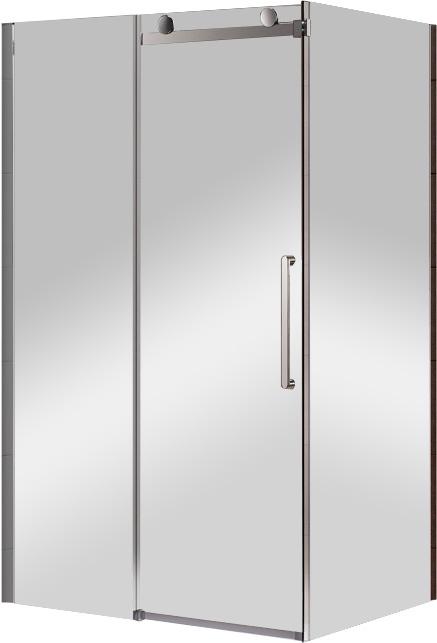 Душевой уголок 1400х800х1950 мм,1 сегм. раздвижной, вход 550 мм , ( стекло-прозрачное 8 мм, профиль-хром), Stylus  ZZ