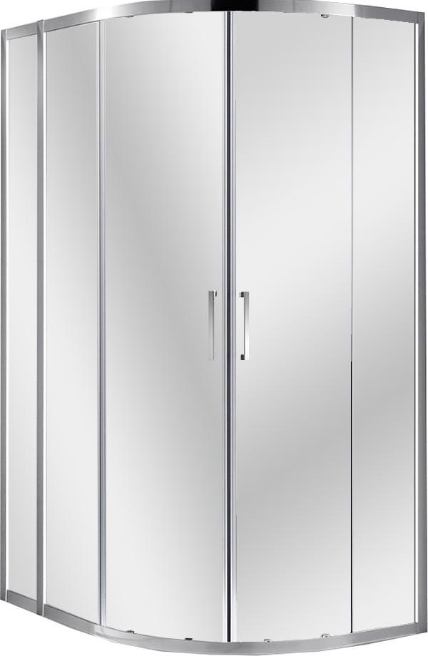 Душевой уголок 1100x900x1950 мм, профиль-хром, стекло-прозрачное, ZZ