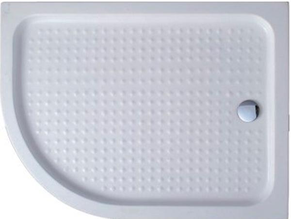 Поддон душевой 1200х900h150мм, ассиметричный, R550мм, "Правый", отв. слива 90мм, (сифон крыш. цв.хром, мет каркас, ножки/комп.), акрил/бел, Cezares ZZ