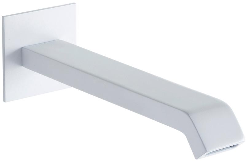 Излив для ванны, встраиваемый в стену, 209мм, (цв.белый матовый), Porta ZZ