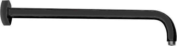 Кронштейн для верхнего душа, стеновой, 400мм, круглый, с подводом воды 1/2, (цв.черный матовый), Cezares ZZ