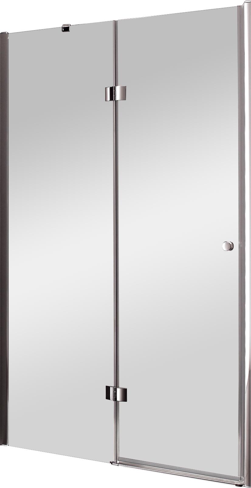 Душевая дверь 1000x1950 мм, распаш. дверь, с неподв.стенкой (стекло прозр. 6мм, фурн/хром), Verona ZZ