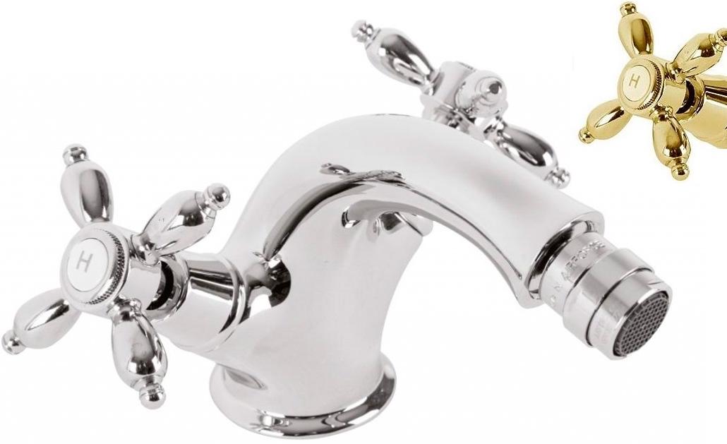 Смеситель для биде, с д/к, (цв.золото), Nostalgia ZZ