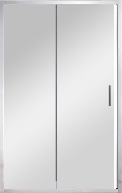 Дверь для душа, в нишу 1250хh1900мм, раздвижная, 1 дверь, 1 неподв.секция, правая/левая, (стекло прозрачное 6мм, фурн.цв.хром), Garda ZZ