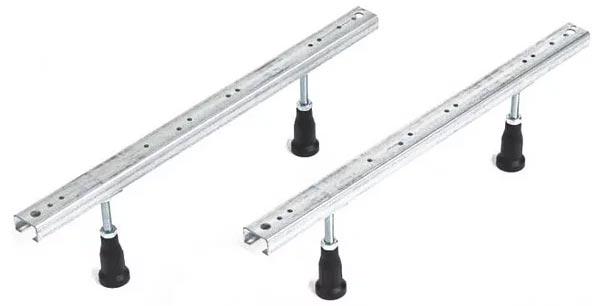 Ножки (2ШТ.,) для установки прямоугольных акриловых ванн, h155-230мм, (стеновые крепёжные планки в компл.), Cezares XX